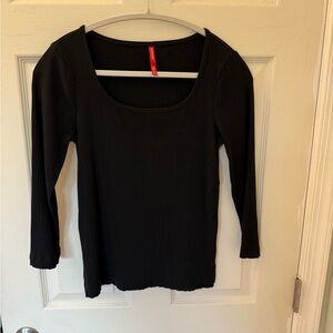 Spanx Stretch Rib Long Sleeve Top